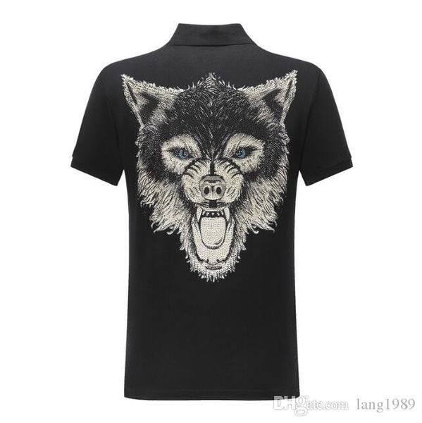 2019 wholesale men's wear cotton large-size short-sleeved t-shirt summer lapel polo shirt phillip plain #4401, White;black
2019 wholesale men's wear cotton large-size short-sleeved t-shirt summer lapel polo shirt phillip plain #4401, White;black