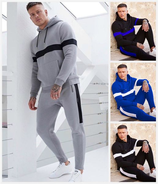 Striped Panelled Designer Mens Tracksuits Fashion Sport Loose Hooded Mens 2pcs Suits Long Sleeve Gym Mens Clothing
Striped Panelled Designer Mens Tracksuits Fashion Sport Loose Hooded Mens 2pcs Suits Long Sleeve Gym Mens Clothing
