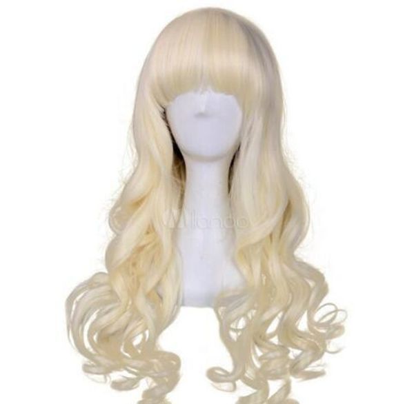 + + new long light blonde hair wigs cosplay party wig, Black;brown 
+ + new long light blonde hair wigs cosplay party wig, Black;brown