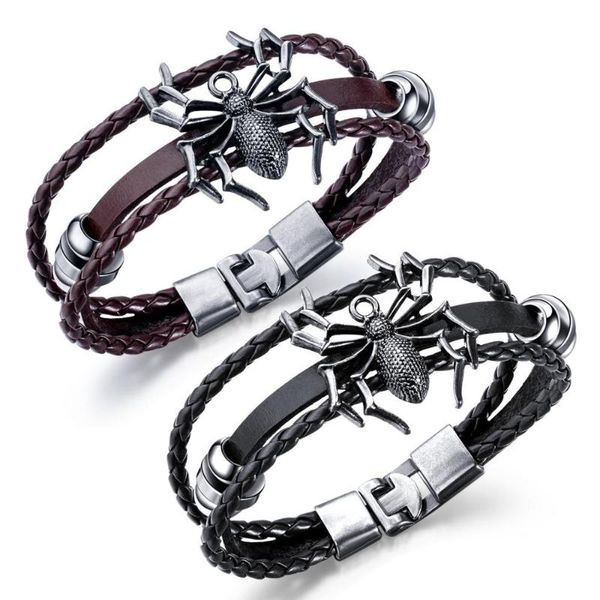 2020 punk spider black braid multilayer leather bracelet men hiphop personalized armband jewelry accessories pulseira masculina, Golden;silver
2020 punk spider black braid multilayer leather bracelet men hiphop personalized armband jewelry accessories pulseira masculina, Golden;silver