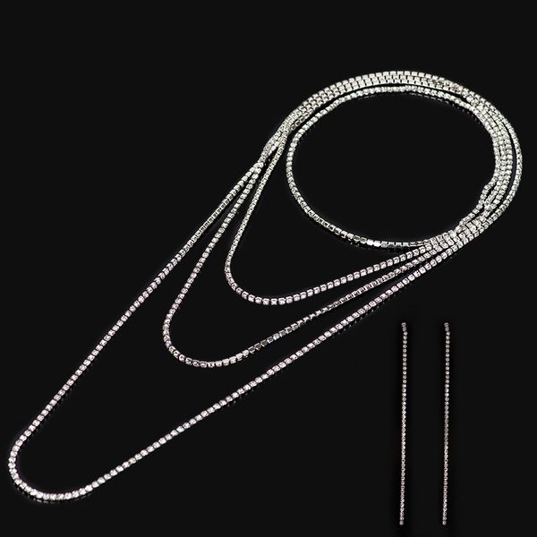 silver jewelry sets austrian crystal long necklace+earrings wedding jewelry sets brides wholesale wedding gifts n183
silver jewelry sets austrian crystal long necklace+earrings wedding jewelry sets brides wholesale wedding gifts n183