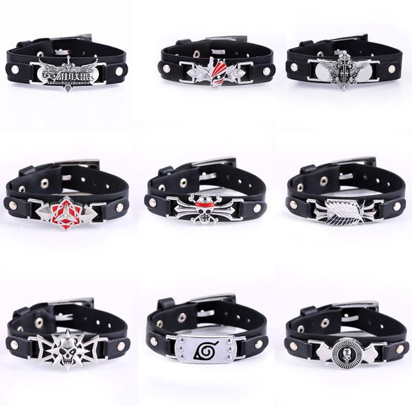 10pcs/lot attack on titan naruto konoha naruto sharingan one piece black butler fairy tail death note bleach wristband cosplay, Golden;silver
10pcs/lot attack on titan naruto konoha naruto sharingan one piece black butler fairy tail death note bleach wristband cosplay, Golden;silver