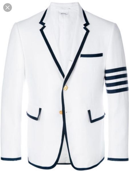 2019 men's fashion 2 piece white navy flange suit dress flat collar men's suit (coat+pants, White;black
2019 men's fashion 2 piece white navy flange suit dress flat collar men's suit (coat+pants, White;black