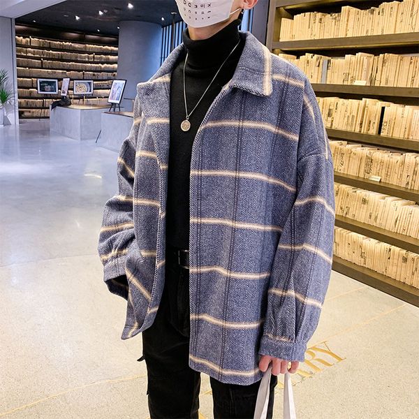 men's с длинными рукавами пальто весной и осенью плед корейский стиль new style trend красивый повседневный сыпучие-fit спецодежда пальто му, Black;brown
men's с длинными рукавами пальто весной и осенью плед корейский стиль new style trend красивый повседневный сыпучие-fit спецодежда пальто му, Black;brown