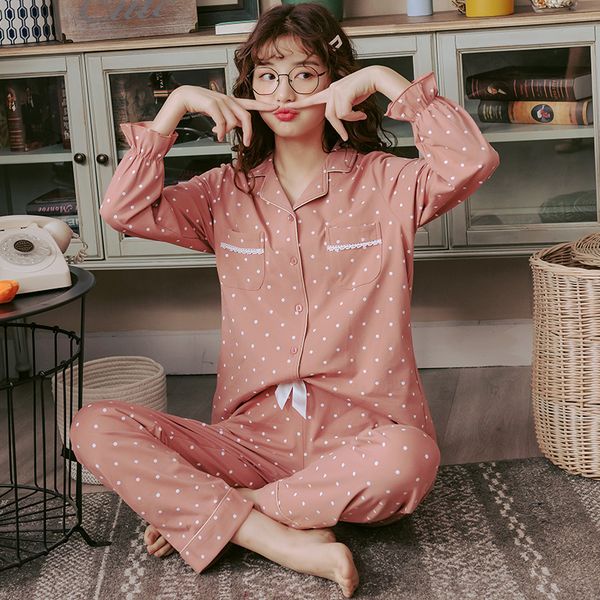 cotton women pink cute pajamas sets casual 2 pcs shirt&pant female 2pcs sleepwear spring autumn pajamas suit plus size 3xl, Black;red
cotton women pink cute pajamas sets casual 2 pcs shirt&pant female 2pcs sleepwear spring autumn pajamas suit plus size 3xl, Black;red