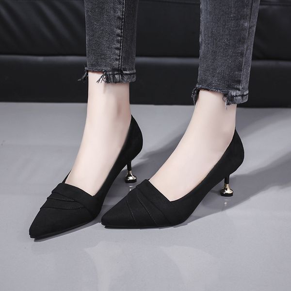 women's pointed-toe kitten heels women's 2018 autumn new style girl's high heel shoes thin heeled shoes korean-style-sty, Black
women's pointed-toe kitten heels women's 2018 autumn new style girl's high heel shoes thin heeled shoes korean-style-sty, Black