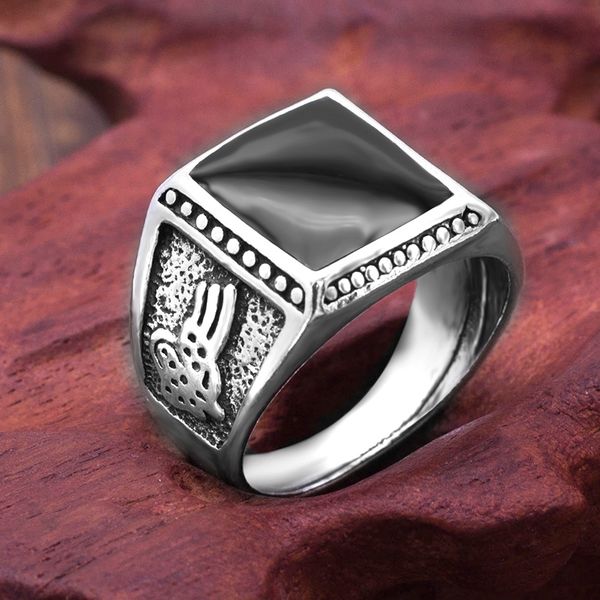 retro square enamel black rings stones for men new arrival fashion jewelry party gift, Silver
retro square enamel black rings stones for men new arrival fashion jewelry party gift, Silver
