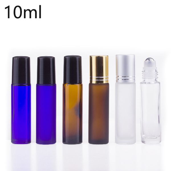 10ml frosted blue/amber/clear glass bottles refillable stainless steel roller ball bottles for essential oil aromatherapy fragrance
10ml frosted blue/amber/clear glass bottles refillable stainless steel roller ball bottles for essential oil aromatherapy fragrance