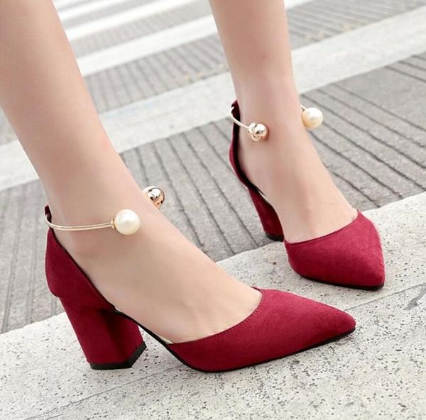 2020 new korean version wild suede pointed high heels word buckle single shoes comfortable trend high heels ladies shoes, Black
2020 new korean version wild suede pointed high heels word buckle single shoes comfortable trend high heels ladies shoes, Black