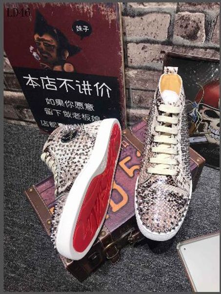 a4 new luxury bottom red bottoms шипованных шипы brand mens вскользь ботинки мужчины женщины партии lover спортивные кроссовки, Black
a4 new luxury bottom red bottoms шипованных шипы brand mens вскользь ботинки мужчины женщины партии lover спортивные кроссовки, Black