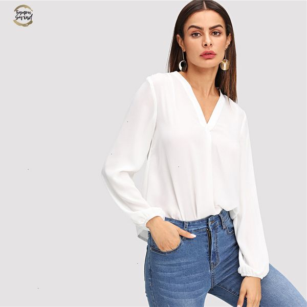 v white neck plain workwear modern lady pullovers long sleeve blouse fall bohemian ol work elegant blouses
v white neck plain workwear modern lady pullovers long sleeve blouse fall bohemian ol work elegant blouses