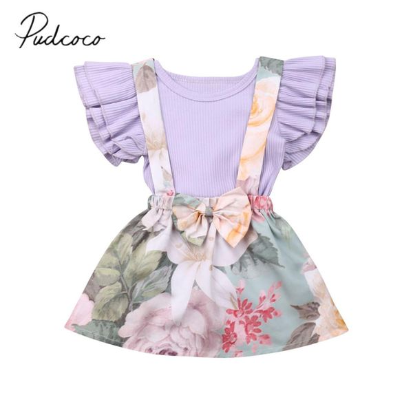 2019 baby summer clothing 0-3y toddler kid baby girl purple ruffle rib solid romper overalls dress 2pcs outfit clothes set, White
2019 baby summer clothing 0-3y toddler kid baby girl purple ruffle rib solid romper overalls dress 2pcs outfit clothes set, White