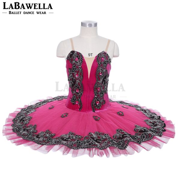 stage wear dark pink velvet women flower fairy professional tutu pancake costume clssical jy005c, Black;red
stage wear dark pink velvet women flower fairy professional tutu pancake costume clssical jy005c, Black;red