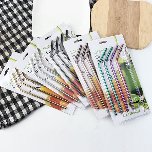 50set/lot color stainless steel straw set mirror polished sucker beverages curved straw drinks 4 and 1 brush
50set/lot color stainless steel straw set mirror polished sucker beverages curved straw drinks 4 and 1 brush