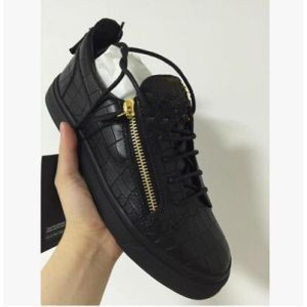 2019 hot new Zanotti zipper Women Men Shoes Hot Sell Black Running Shoes Casual Luxury Zip Sneakers Ladies Leather Low help Shoes
2019 hot new Zanotti zipper Women Men Shoes Hot Sell Black Running Shoes Casual Luxury Zip Sneakers Ladies Leather Low help Shoes