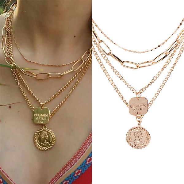 new fiber di europe and the united states fashion metal retro tassel necklace women multi-layer coin wild exaggerated necklace, Silver
new fiber di europe and the united states fashion metal retro tassel necklace women multi-layer coin wild exaggerated necklace, Silver