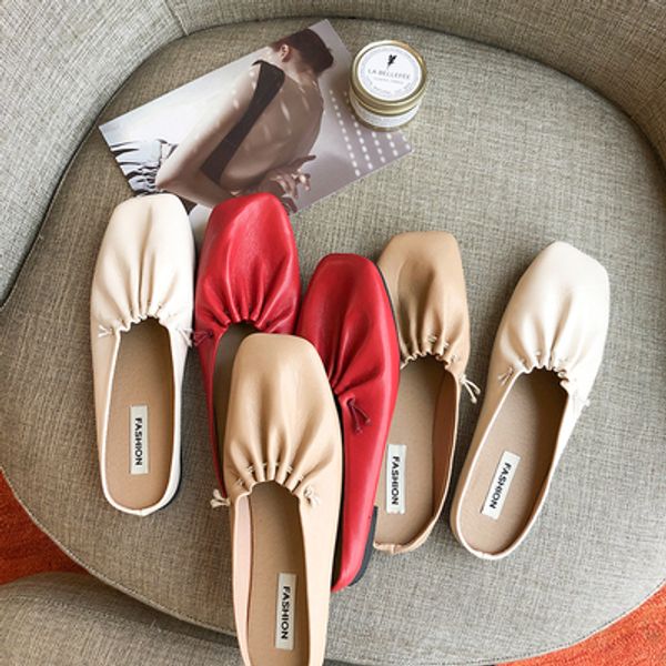 baotou half slippers female 2020 new versatile flat bottom fashion half support single shoes muller soft bottom lazy slippers, Black
baotou half slippers female 2020 new versatile flat bottom fashion half support single shoes muller soft bottom lazy slippers, Black