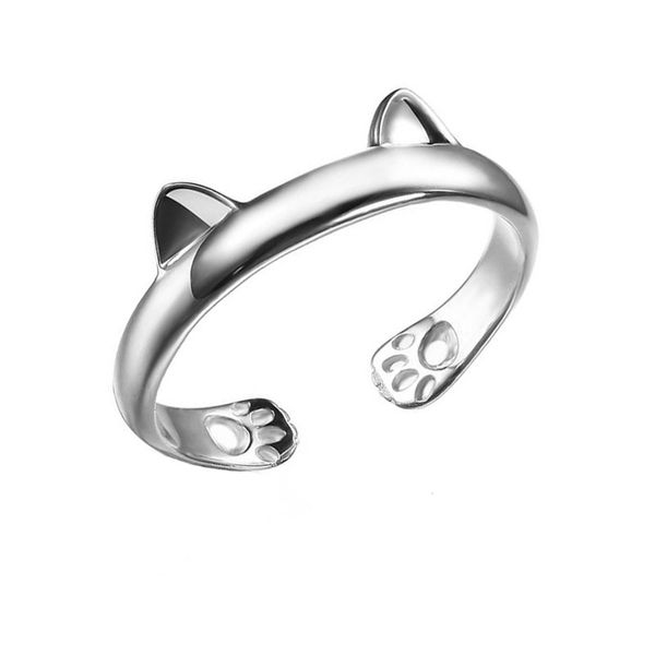 europe and america accessories personalized & creative cute cat ear ring women's adjustable little finger ring cross border supp, Silver
europe and america accessories personalized & creative cute cat ear ring women's adjustable little finger ring cross border supp, Silver