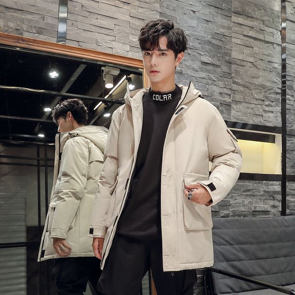men's winter duck down jackets business long thick winter down coat men solid parka fashion overcoat outerwear warm male jk-848, Black
men's winter duck down jackets business long thick winter down coat men solid parka fashion overcoat outerwear warm male jk-848, Black