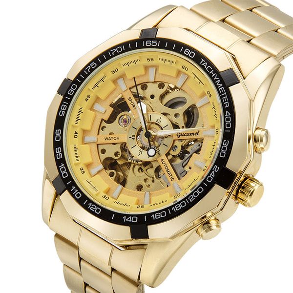 g043 sales men's business fashion sports full automatic mechanical watch men's hollow watch sport man young boy, Slivery;brown
g043 sales men's business fashion sports full automatic mechanical watch men's hollow watch sport man young boy, Slivery;brown