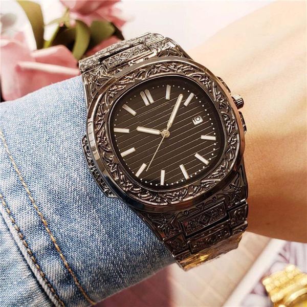 2020 watch for man new watch mens fashion quartz wrist watches black alloy case male quartz clock 40mm, Slivery;brown
2020 watch for man new watch mens fashion quartz wrist watches black alloy case male quartz clock 40mm, Slivery;brown
