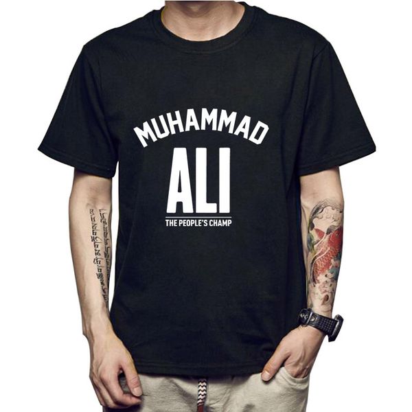 men muhammad ali t shirt casual clothing men greatest fitness short sleeve printed cotton tee shirt plus size, White;black
men muhammad ali t shirt casual clothing men greatest fitness short sleeve printed cotton tee shirt plus size, White;black