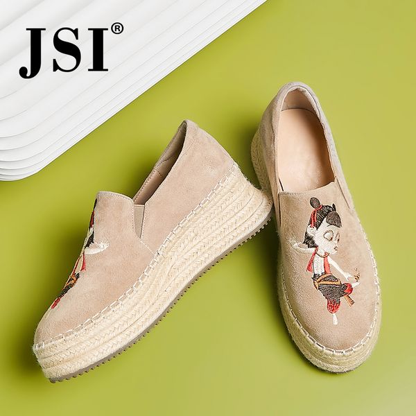 jsi women shoes round toe kid suede slip-on shallow embroider casual comfortable ladies flats chunky platform women shoes jo360, Black
jsi women shoes round toe kid suede slip-on shallow embroider casual comfortable ladies flats chunky platform women shoes jo360, Black