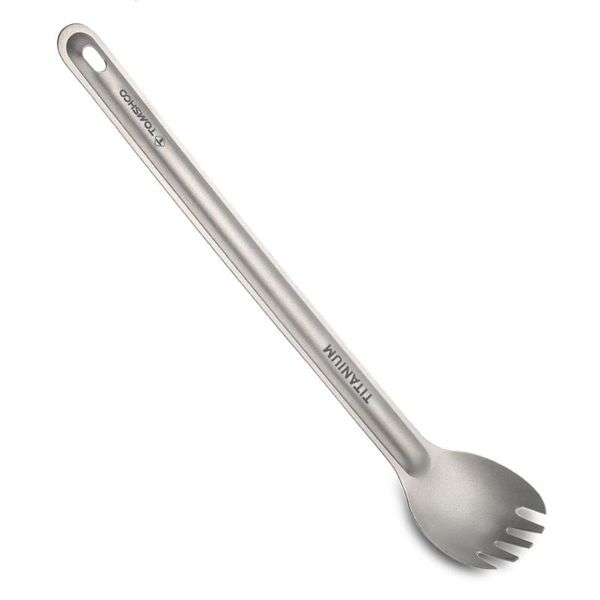 tomshoo titanium long handle spork light weight outdoor camping titanium spoon cutlery fork picnic tableware tools new
tomshoo titanium long handle spork light weight outdoor camping titanium spoon cutlery fork picnic tableware tools new