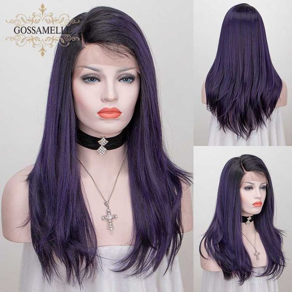 gossamelle ombre green blue purple mixed black lace front wig long straight synthetic wigs for women cosplay wigs
gossamelle ombre green blue purple mixed black lace front wig long straight synthetic wigs for women cosplay wigs