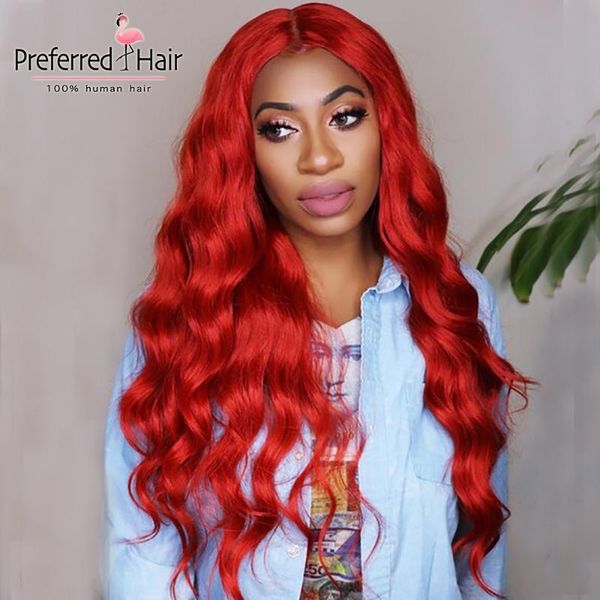 preferred red lace front human hair wigs brazillian wigs long wave lace front wig for black women preplucked remy hair, Black;brown
preferred red lace front human hair wigs brazillian wigs long wave lace front wig for black women preplucked remy hair, Black;brown