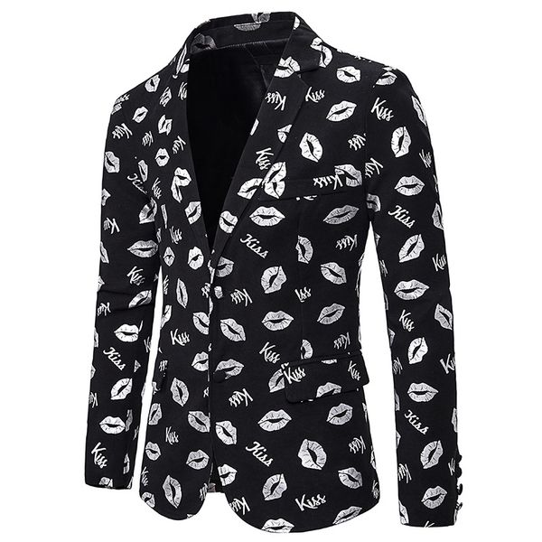 black silver blazer men kiss lip print suit jacket men wedding groom tuxedo blazer dj club party stage clothes for singers xxl, White;black
black silver blazer men kiss lip print suit jacket men wedding groom tuxedo blazer dj club party stage clothes for singers xxl, White;black