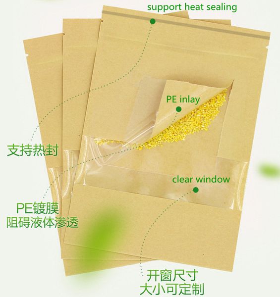 100шт стоячие kraft paper clear window мешок кофе в зернах / порошок / орехи упаковка мешок свадьба день рождения подарочные пакеты
100шт стоячие kraft paper clear window мешок кофе в зернах / порошок / орехи упаковка мешок свадьба день рождения подарочные пакеты