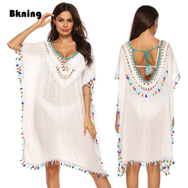 bkning tassel tunic beach coverups for women white beach dress 2019 summer bikini swimsuit cover up dresses fringe beachwear, Blue;gray
bkning tassel tunic beach coverups for women white beach dress 2019 summer bikini swimsuit cover up dresses fringe beachwear, Blue;gray
