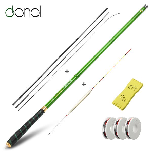 donql ultra-light fishing rod carbon fiber carp feeder rod 3.6-7.2m portable hand pole fishing tackle
donql ultra-light fishing rod carbon fiber carp feeder rod 3.6-7.2m portable hand pole fishing tackle