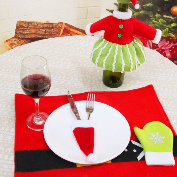 10pcs/lot christmas hat decoration for home noel tableware knife fork bottle ornaments new xmas supplies gifts 6*12cm
10pcs/lot christmas hat decoration for home noel tableware knife fork bottle ornaments new xmas supplies gifts 6*12cm