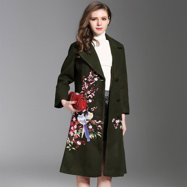 new womens embroidery woolen coat female plus size slim long chinese national winter wool a style coat v neck black red 4xl
new womens embroidery woolen coat female plus size slim long chinese national winter wool a style coat v neck black red 4xl