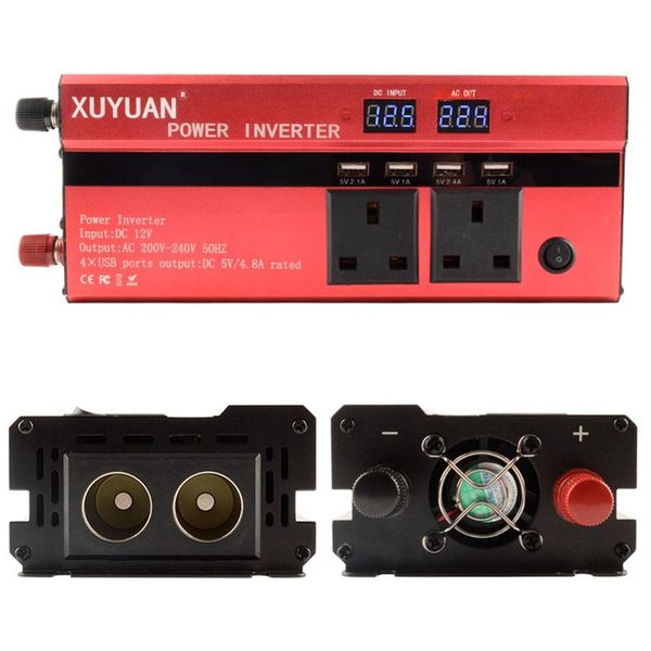 6000w led diaplay car power inverter converter charger adapter modified sine wave with 4 usb port & 2 plug
6000w led diaplay car power inverter converter charger adapter modified sine wave with 4 usb port & 2 plug