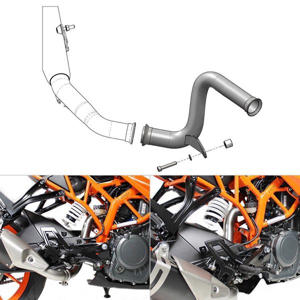 motorcycle eliminator exhaust mid link pipe for duke 125 390 rc125 rc390 2017 2018 2019
motorcycle eliminator exhaust mid link pipe for duke 125 390 rc125 rc390 2017 2018 2019