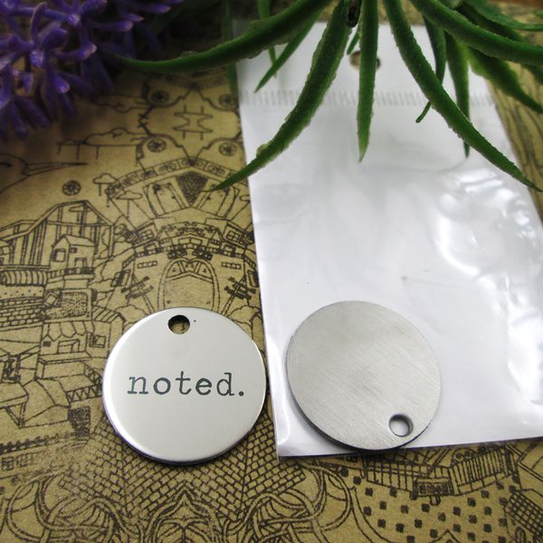 40pcs--"noted"stainless steel charms more style for choosing diy charms pendants for necklace, Bronze;silver 
40pcs--"noted"stainless steel charms more style for choosing diy charms pendants for necklace, Bronze;silver