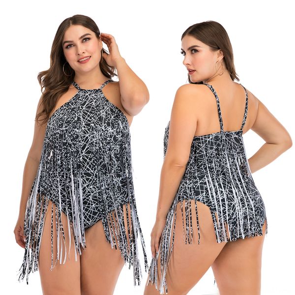 one-piece plus fat women's tassel big swimsuit cup fat mm swimsuit oni flower 8831, White;black
one-piece plus fat women's tassel big swimsuit cup fat mm swimsuit oni flower 8831, White;black