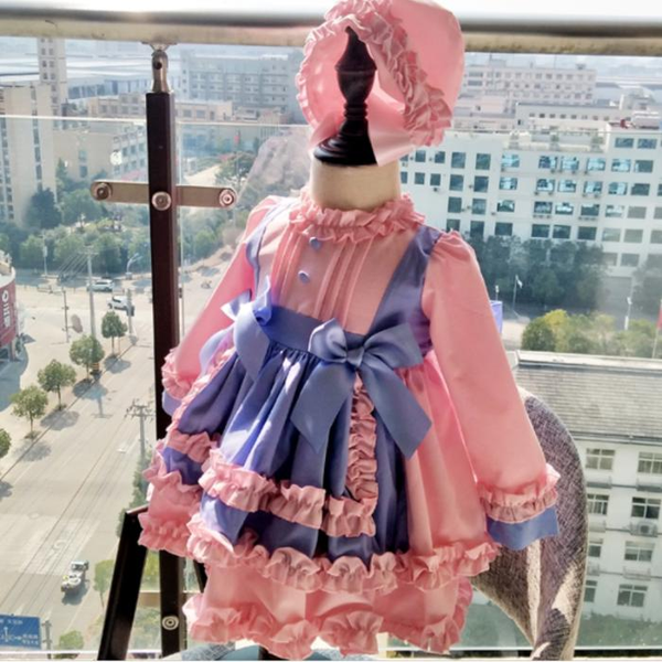 spanish vintage baby girl dress lolita pink blue princess dress sweet cute fluffy bow ruffle ball gown, Red;yellow
spanish vintage baby girl dress lolita pink blue princess dress sweet cute fluffy bow ruffle ball gown, Red;yellow