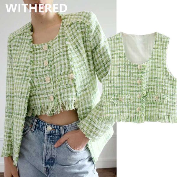 withered england style vintage soft tweed plaid short sleeveless jacket women casaco feminino jaqueta feminina vest women, Black;white
withered england style vintage soft tweed plaid short sleeveless jacket women casaco feminino jaqueta feminina vest women, Black;white