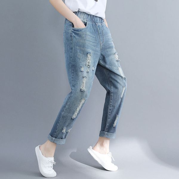 vintage denim jeans womens plus size boyfriend jeans femme high waist harem pants casual streetwear hole ripped mom q1327, Blue
vintage denim jeans womens plus size boyfriend jeans femme high waist harem pants casual streetwear hole ripped mom q1327, Blue