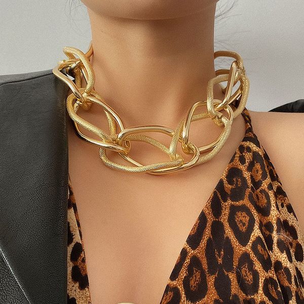 chokers punk exaggerated frosted heavy thick chain choker necklace women hiphop geometric chocker colar jewelry vintage xr2803, Golden;silver
chokers punk exaggerated frosted heavy thick chain choker necklace women hiphop geometric chocker colar jewelry vintage xr2803, Golden;silver