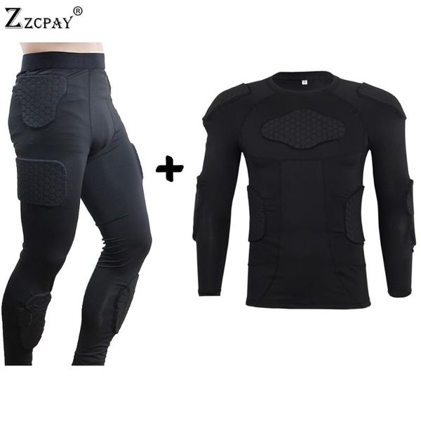 gym clothing 2021 men sports anti-collision suit tight leggings training high impact sportswear compression pad protection shirt set, White;black
gym clothing 2021 men sports anti-collision suit tight leggings training high impact sportswear compression pad protection shirt set, White;black