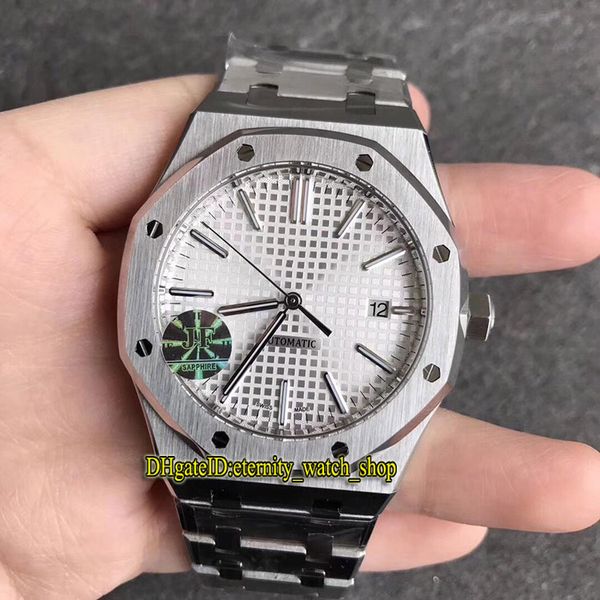version jf v5 royal series 15400st.oo.1220st.02 white dial cal.3120 automatic movement mens watch 904l steel case strap sport watches, Slivery;brown
version jf v5 royal series 15400st.oo.1220st.02 white dial cal.3120 automatic movement mens watch 904l steel case strap sport watches, Slivery;brown