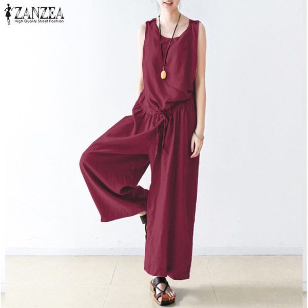 2020 summer elegant long rompers zanzea casual solid work jumpsuits wide leg pants women o neck tank overall female playsuits, Black;white
2020 summer elegant long rompers zanzea casual solid work jumpsuits wide leg pants women o neck tank overall female playsuits, Black;white
