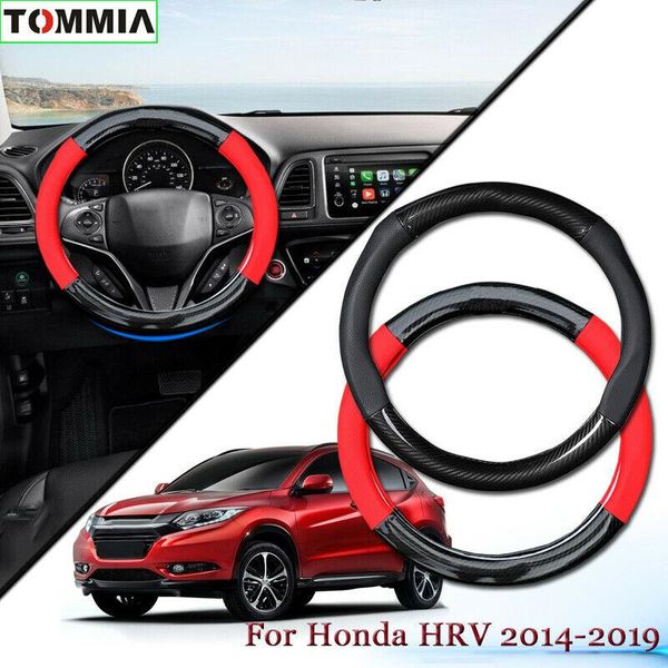 anti-slip carbon fiber leather car steering wheel cover for honda hr-v 2014-2019
anti-slip carbon fiber leather car steering wheel cover for honda hr-v 2014-2019