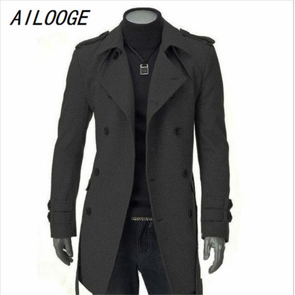 ailooge winter jacket men thick long trench coat warm jacket casual outerwear double-breasted coat windproof slim mens overcoat, Tan;black
ailooge winter jacket men thick long trench coat warm jacket casual outerwear double-breasted coat windproof slim mens overcoat, Tan;black