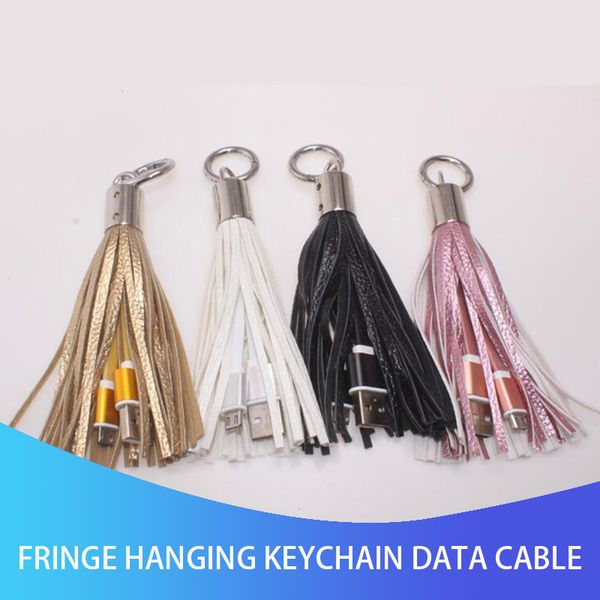 tassel keychain charger mini usb cable pu leather fast charger metal keyring data cable cord charging adapter for android
tassel keychain charger mini usb cable pu leather fast charger metal keyring data cable cord charging adapter for android